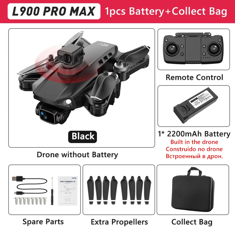 L900 MAX Black Bag