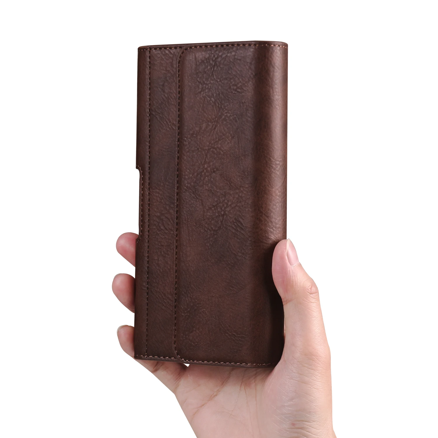 FULAIKATE Horizontale Handytasche mit elastischer Taille, Universaltasche mit Kartenfach, passend für iPhone, Samsung, Huawei, PU-Material, Holster – Detail 21