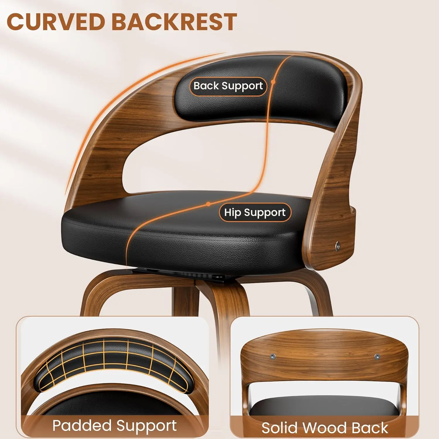 Bar Stools Set of 2 – 26" 2