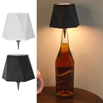 Wine Bottle Lights Wireless Table Light Home Decoration Rechargeable Desk Light 3 Color Touch Control Portable LED Lamp For Wine 6