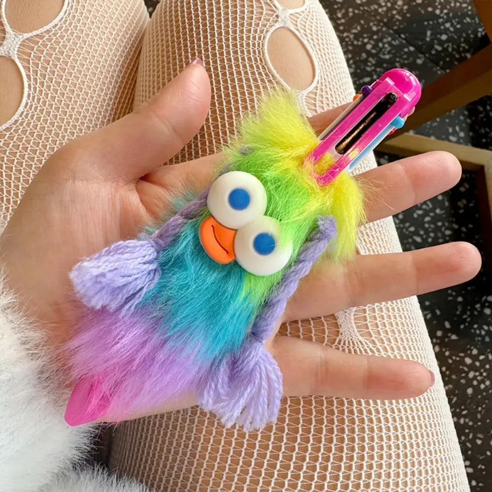 Multi-color Ballpoint Pen Sausage Mouth Iridescence Handwriting Creative Novetly Funny Cute Writing Signing Neutral Gel Pen