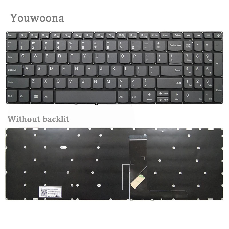 New ORIGINAL Laptop Keyboard For LENOVO V15-IIL V15-IKB V15-IWL V15-IGL V15-ADA S145-15IKB