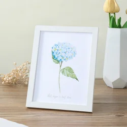 Elegant Wooden Wall Hanging Photo Frame - Premium Picture Display & Commemorative Gift - 20X25cm 10inch (White Frame)