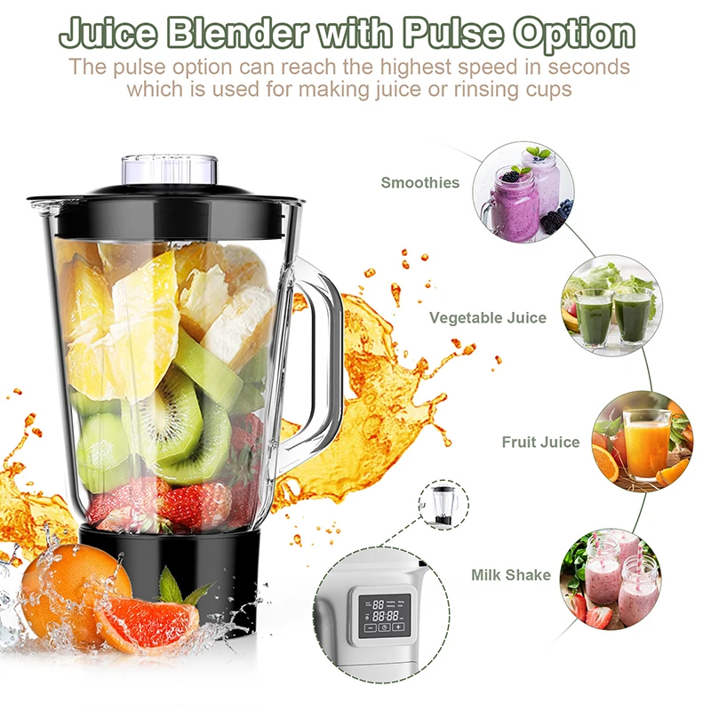 Stand Mixer 8L Speed Tilt-Head Kitchen Electric Mixer Food Mixer with Stainless Steel Bowl Dough Hook Flat Beater 5