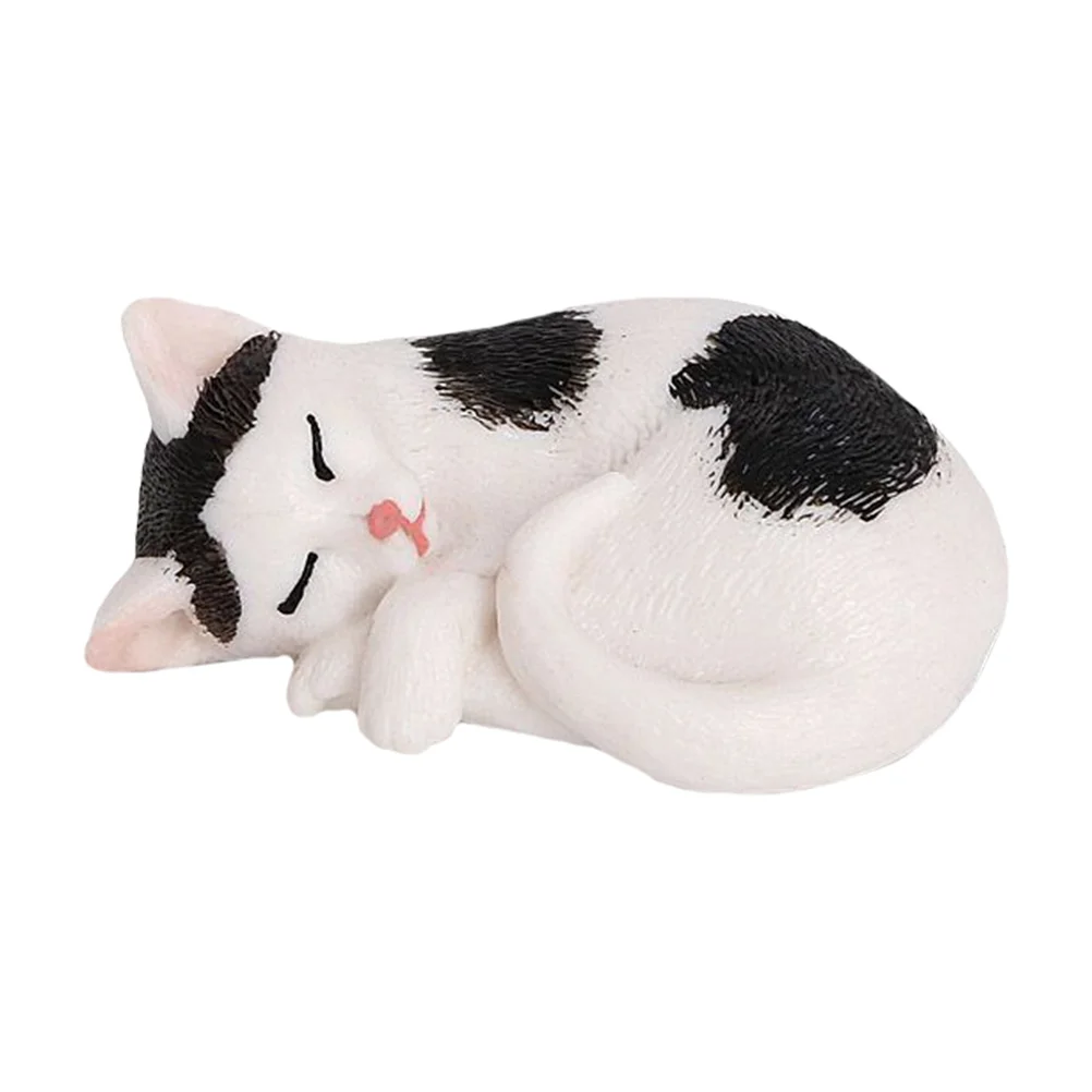 

Cat Ornaments Plastic Craft Desktop Adornment Toy Crafts Decoration Indoor Animal Figurine Child Remembrance Gifts