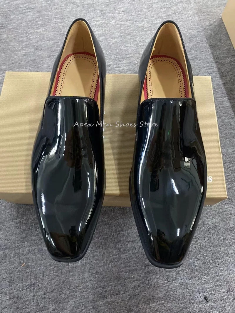 Men's Leather Shoes Wedding Slip On Dress Shoes Oxford Derby