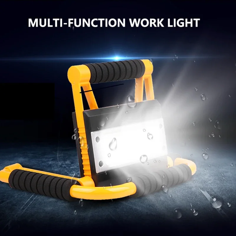 Description Picture 2 of itemPortable LED Work Light Foldable Searchlight Rechargeable Flood Flashlight Power Bank Spotlight Waterproof Camping Lantern
