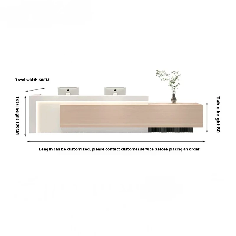Reception Tables Desk Checkout Podium Stand Desks Podium Storage Customer Center Table Comptoir Reception Office Furniture