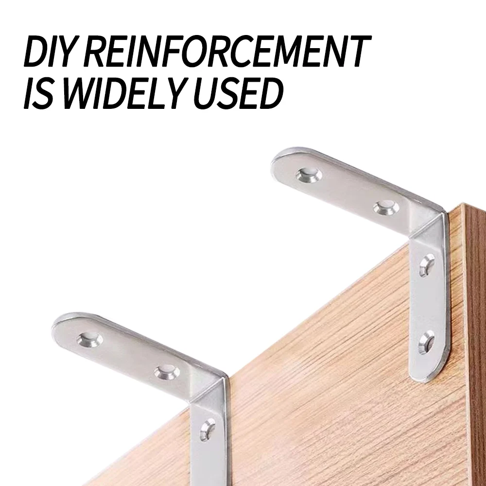 Description Picture 5 of item40 L-shaped bracket angle brackets, used for small right angle brackets of shelves and wooden furniture, with 84 screws