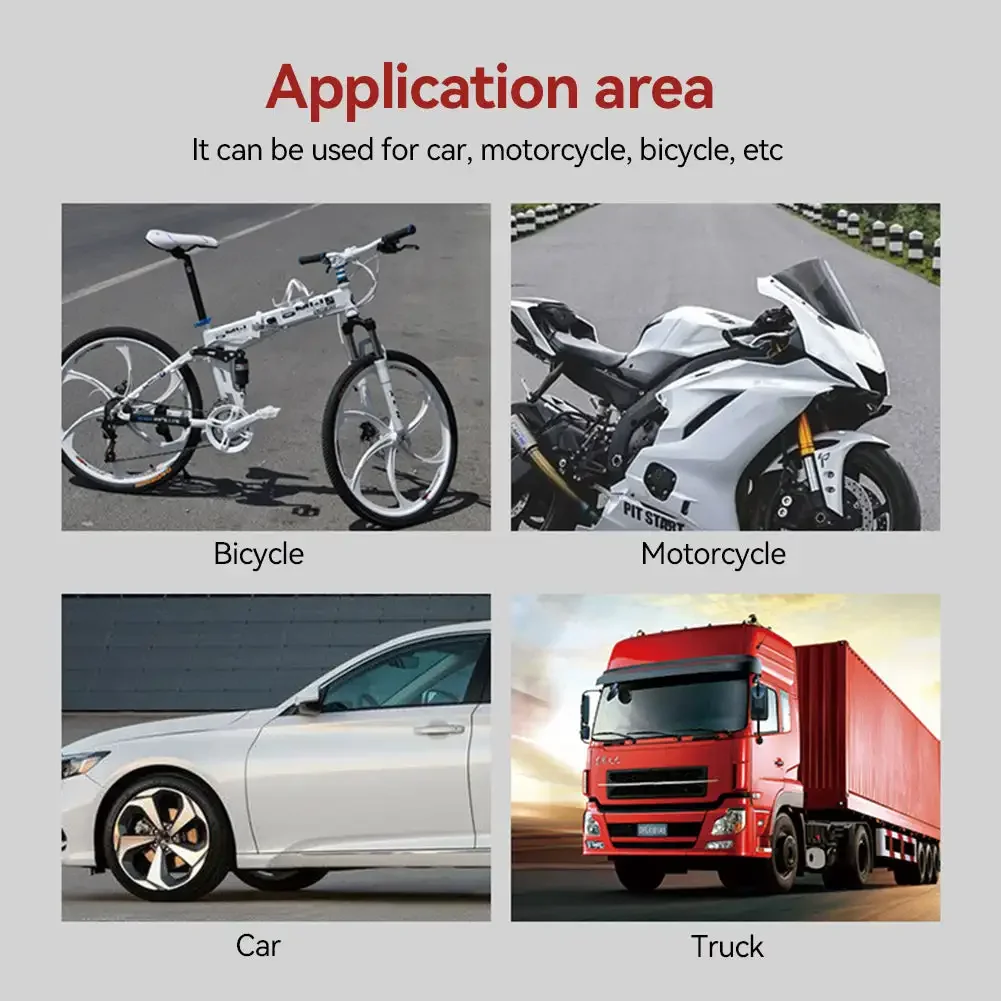 Electric Tire Inflator Tire Inflator Tire Inflator Gun Car Tire Inflator Double-head Quick Inflat Nozzle Inflator Tire Pump Nozzle Truck Motorcycles Dual Purpose Rod