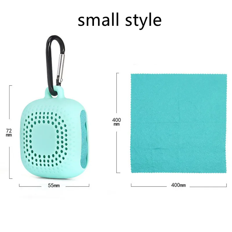 Travel New Sport Products Microfiber Pocket Size Gym Sport Towel Quick Dry With Silicone Box