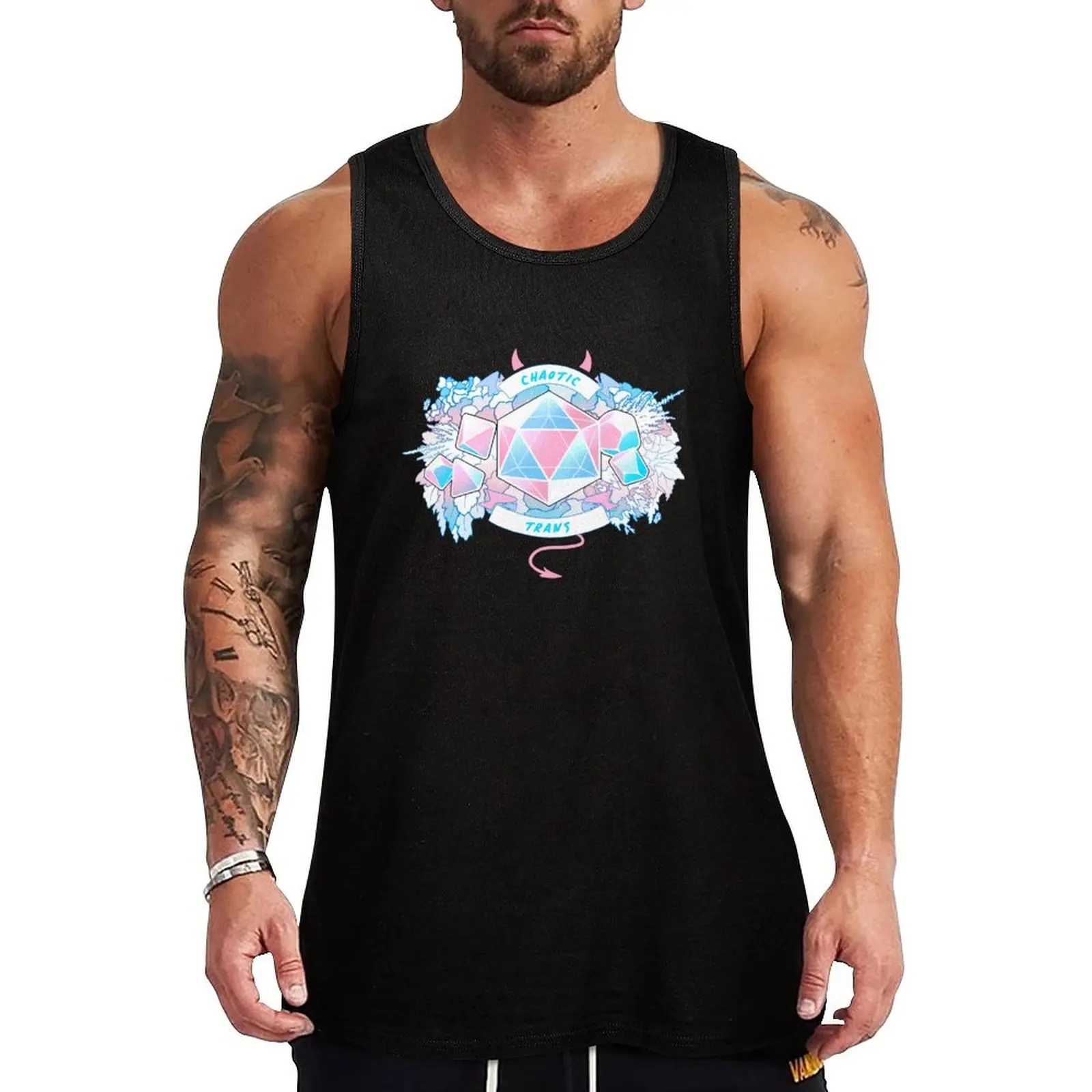 

LGBT RPG - Chaotic Trans Tank Top fitness clothing for men man vest