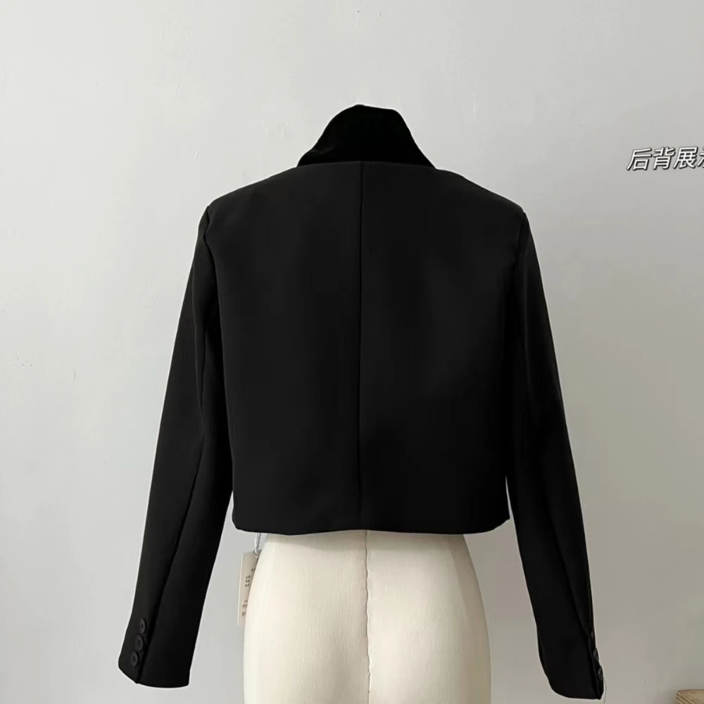 High Quality Fashion 2023 Blazer For Women Short Suit Sequins Slim New Party Club Summer