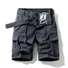 Outdoor Work Clothes Shorts Men's Loose Straight Casual Versatile Multi-Pocket Pants Elastic Waist Mountaineering Sports Shorts 3