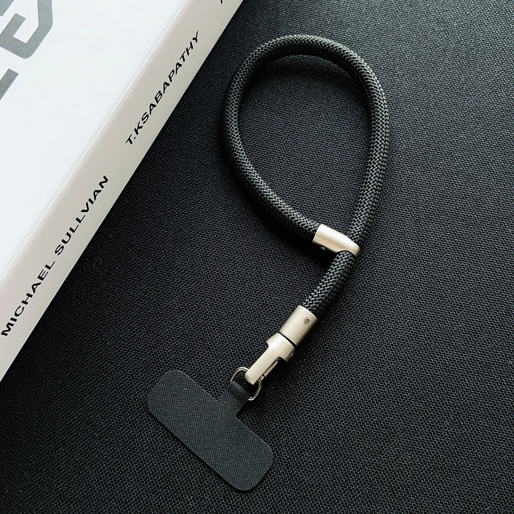 Universelles geflochtenes kurzes Handy-Lanyard zum Aufhängen, Kettenring, Kordel mit Patch-Handgelenkschlaufe, abnehmbares Handy in Korea – Detail 9