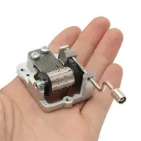 Mini Hand Crank Music Box DIY Music Box Hand Cranked Music Piano Music Box Decorative Collectibles