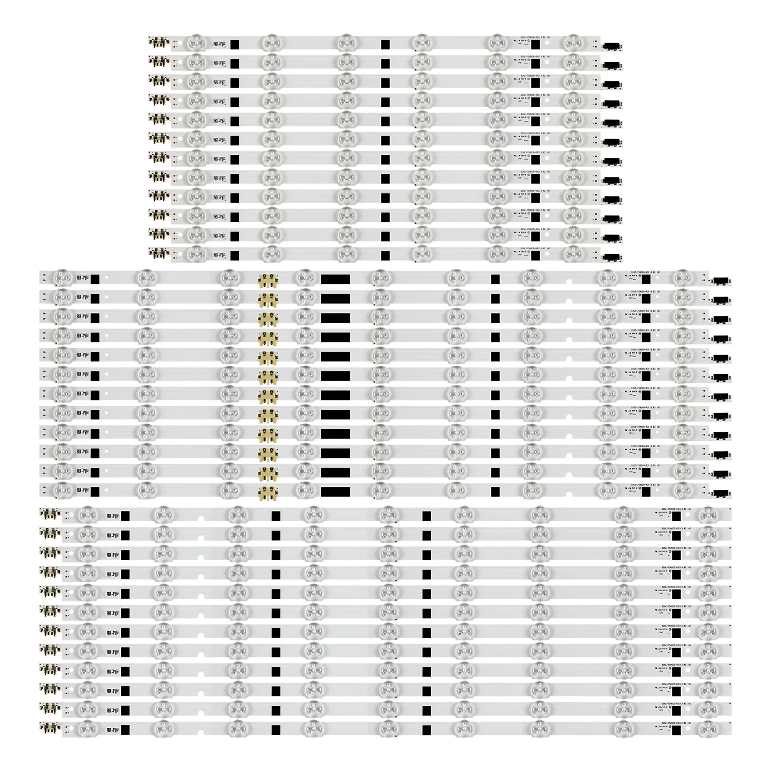 Tiras de Led para Samsung 75 tv Conjunto de 36 Peças Un75f6400 Un75f7100 Un75f6300 Ue75f6400 Ue75f6470 Ue75f6475 Ue75f6375 Ue75f6300 Novo