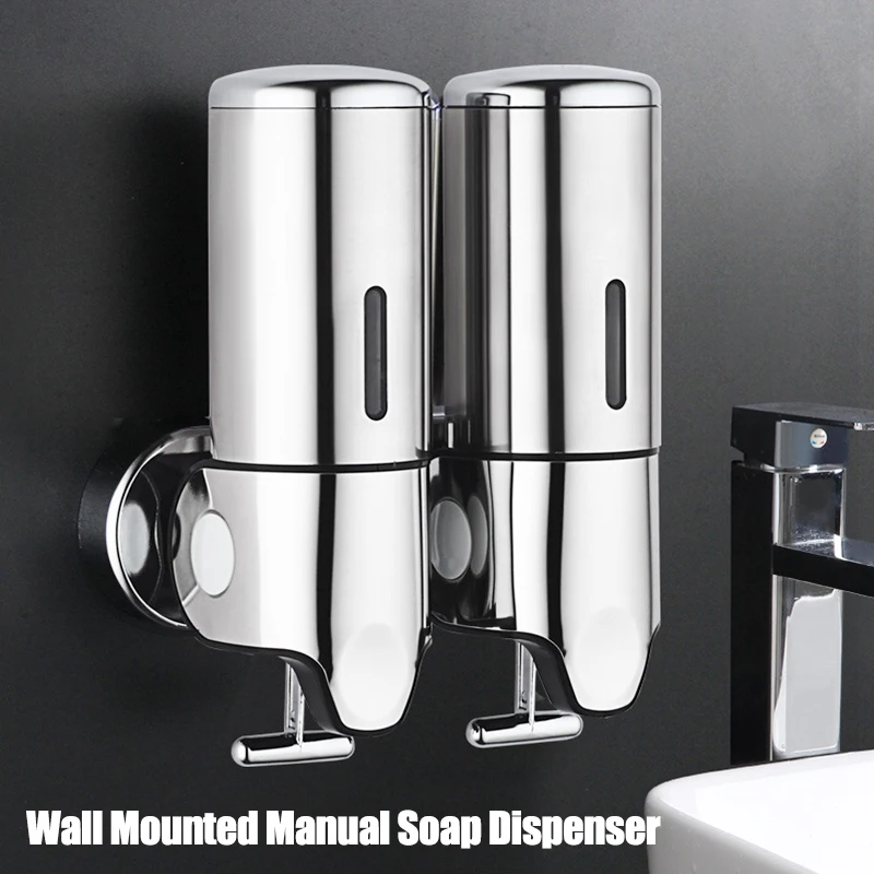 Bathroom Liquid Soap Dispenser Hand Sanitizer Holder Wall Mount Soap Shampoo Gel Shower Liquid Container Bathroom Accessorie