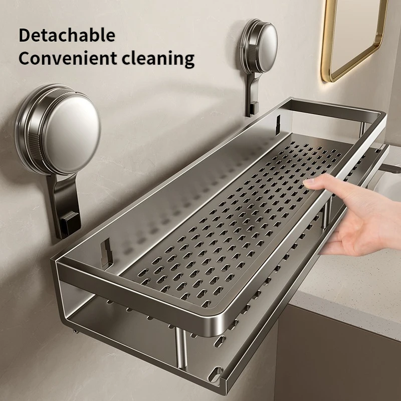 يونجيا رف حمام لاصق بدون حفر