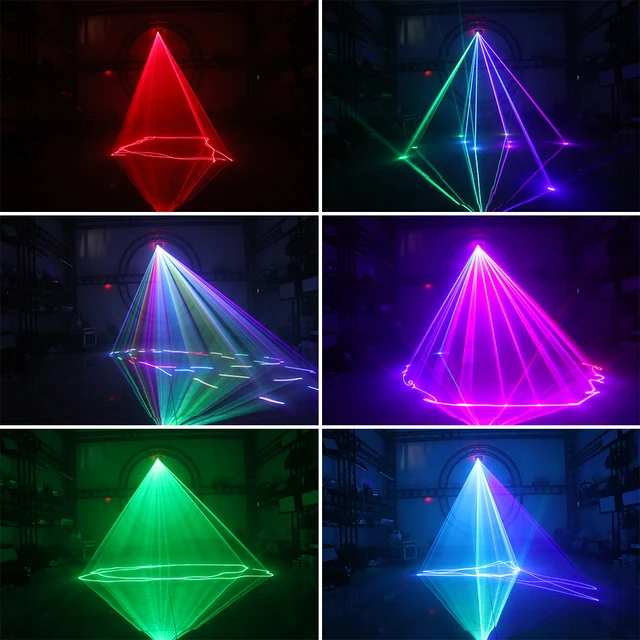 외계인 500mw RGB 레이저 빔 라인 스캐너 프로젝터