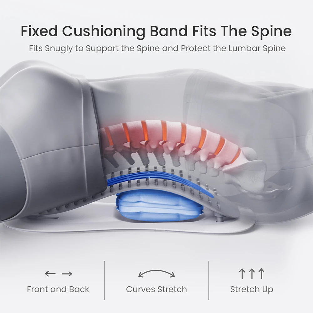 Back Stretcher for Lower Back Pain Relief Relax Fitness Lumbar Cervical Spine Pillow Physical Traction Neck and Back Stretcher
