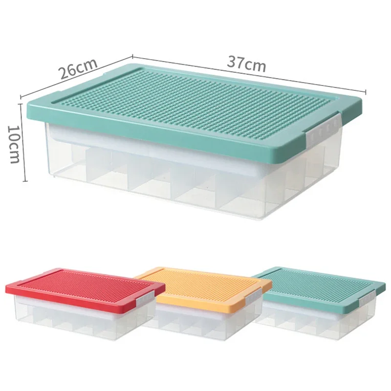 Kids Building Blocks Lego Storage Box Plastic Container 2 Layer Removable  Lids Toy Storage Organizer Box Organizador Home Gadget