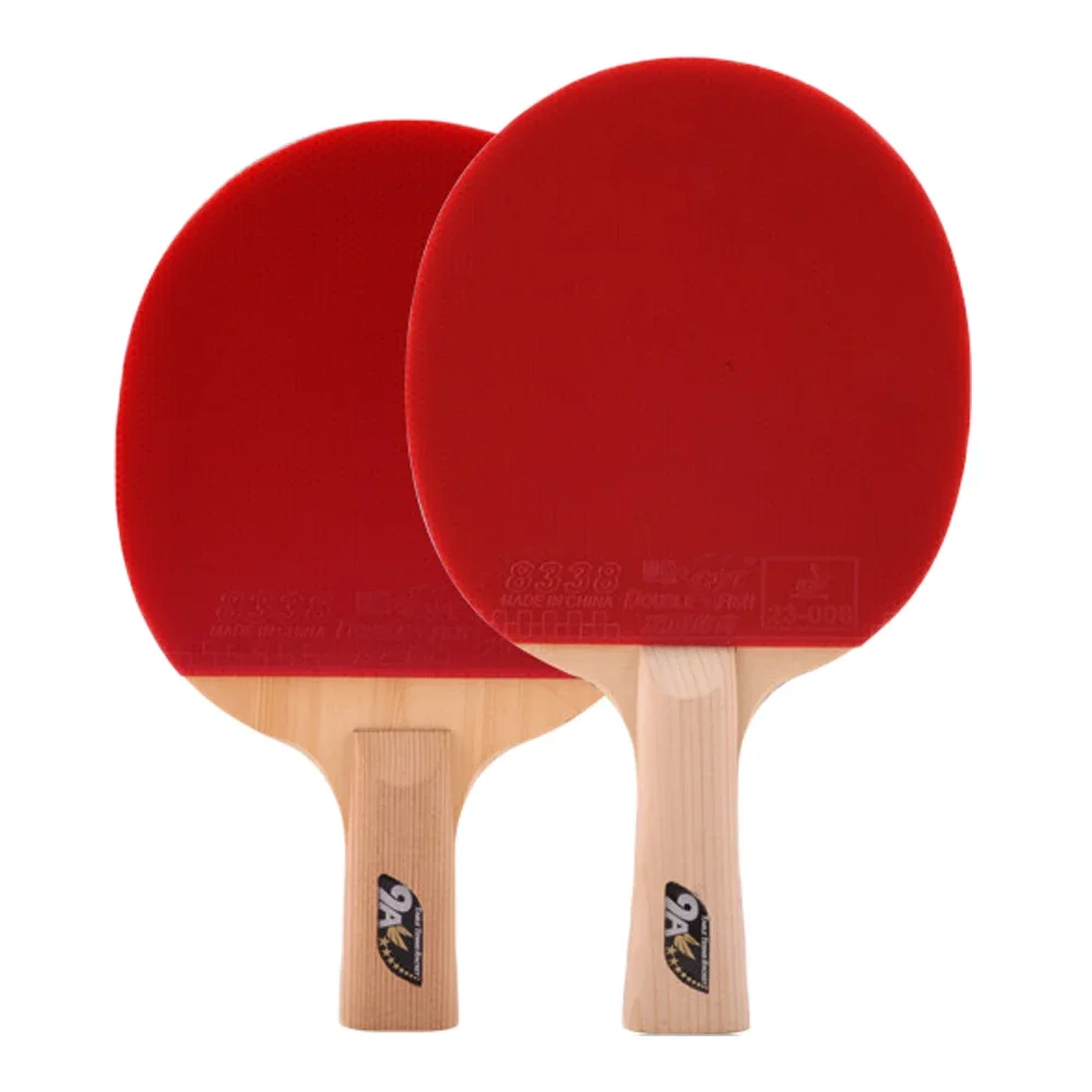 

Professional offensive Double Fish 9A table tennis racket 5 layers ping pong bat pimples in rubber