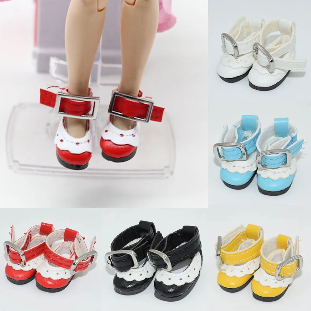 2.8CM PU Shoes for Blyth&1/12 BJD Russian Doll Accessories Casual Toys Gift for Children