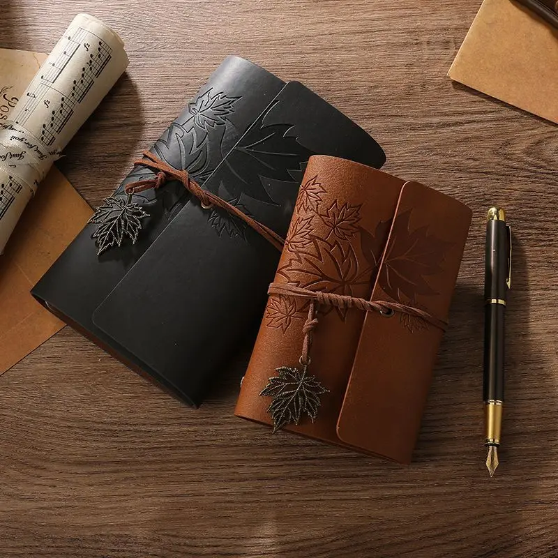 Binder Loose-leaf A5 Notebook, Student Kraft Paper, Hand Account Notebook, Simple Diy Diary, Retro Portable Travel Book.