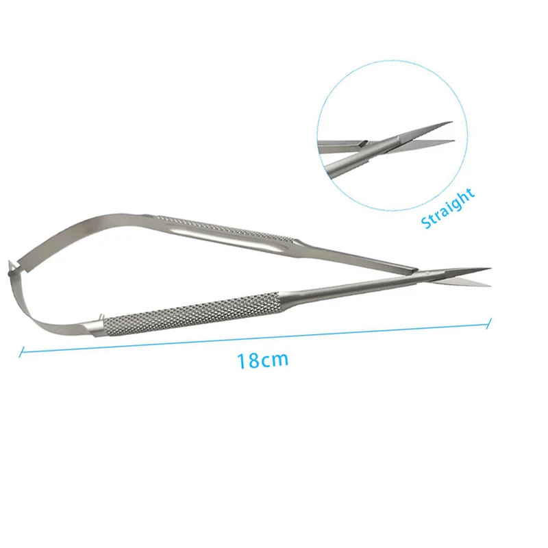Ophthalmic Corneal Scissors Castroviejo Micro Scissors Stainless Steel Ophthalmic Instrument 1pcs ophthalmic microsurgical scissors,ophthalmic surgical instruments