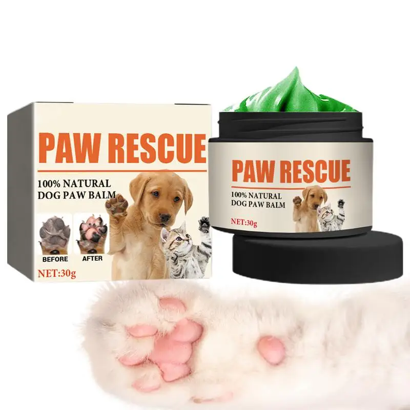 

Бальзам для собачьей лапы, 30 г, долговечный восстанавливающий крем для питомцев, лапы, когти, лапы, портативный успокаивающий восстанавливающий крем для щенков, больших собак