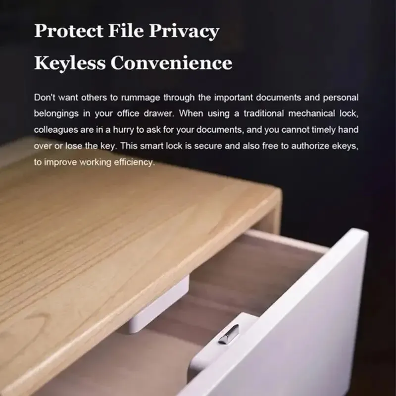 Electronic Lock 1pc Tuya Bluetooth Drawer Lock Wireless Smart Security Cabinet Keyless Invisible Safety Cabinet Locks electronic lock,smart lock