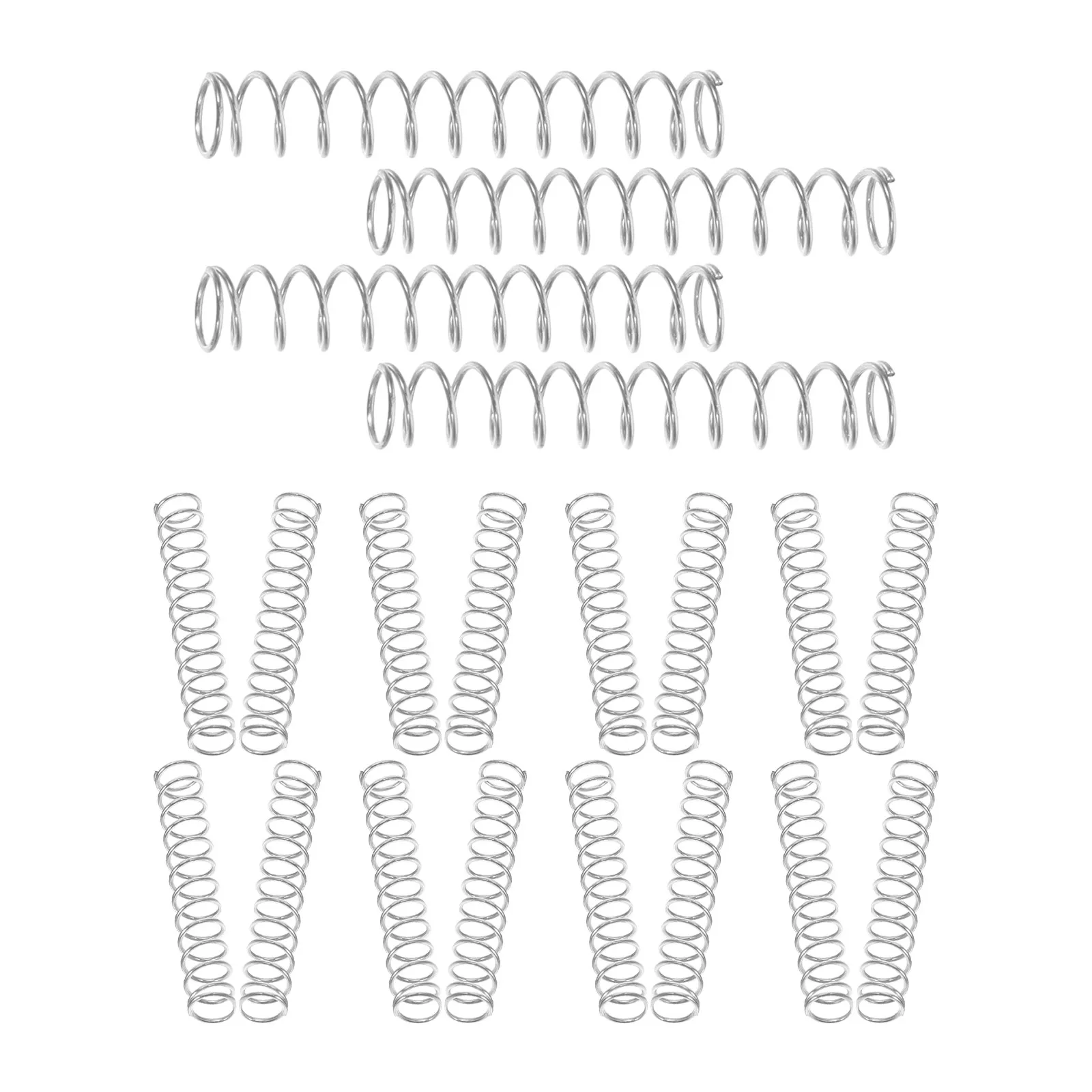 50Pcs 스테인레스 스틸 압축 스프링 0.4mm 4Mm 25Mm 볼펜 리필 교체용 클릭 개폐식 젤 펜 스프링
