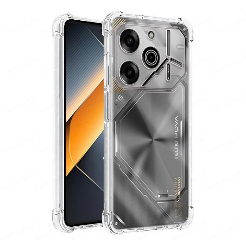 Enhanced Airbags Buffer Full Protection Clear Soft TPU Shockproof Back Case Cover