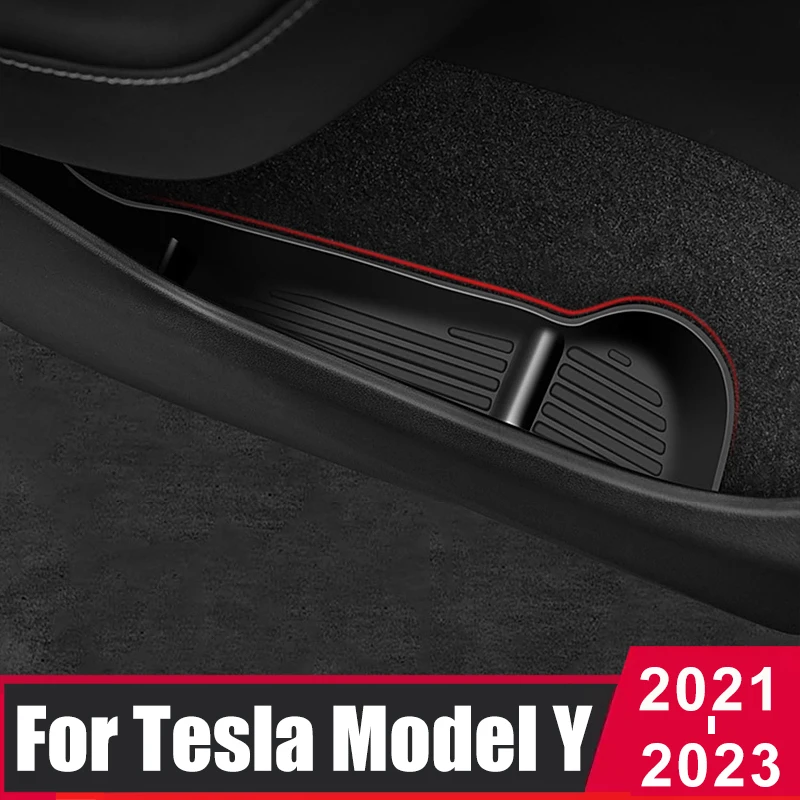 

Для Tesla Model Y 2021 2022 2023 Автомобильная дверь боковая коробка для хранения Органайзер лоток TPE водонепроницаемый аксессуары для модификации интерьера 4 шт
