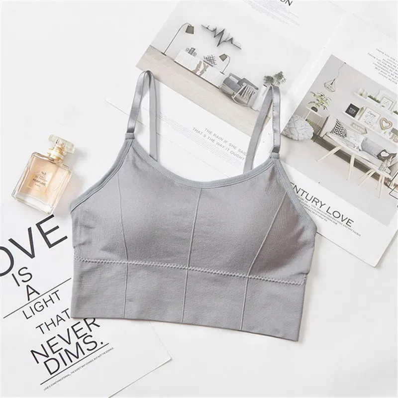 Seamless Bras Women Sports Bra Gym Running Push Up Bralette Padded Vest Elastic Brassiere Women Fitness Gym Underwear Bra Top 4