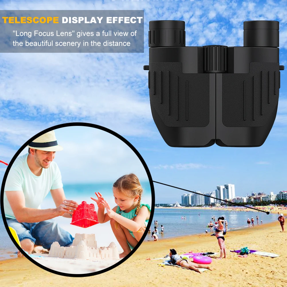 10x25 HD Powerful Binoculars Long Range Telescope Professional Binoculars for Bird Watching Travel Hunting Football Games