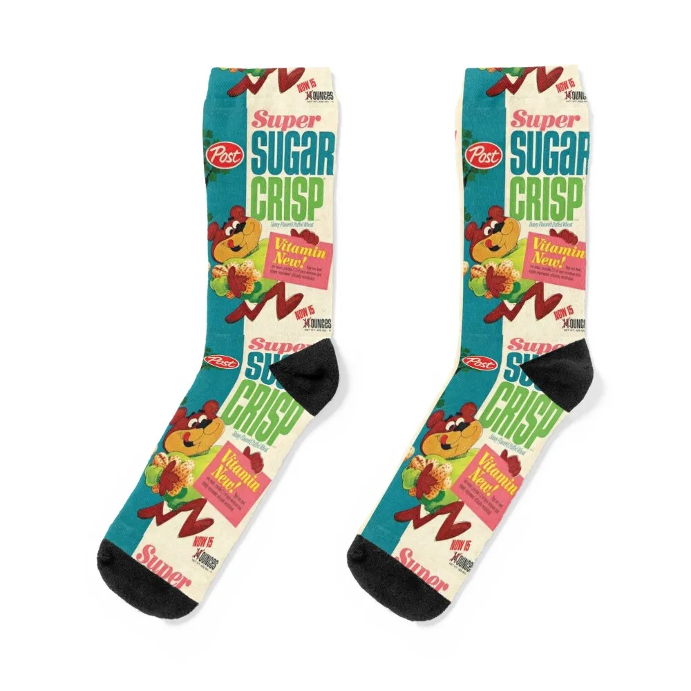 Post Super Sugar Crisp - Authentic Vintage Distressed Socks Lots Argentina Man Socks Women's