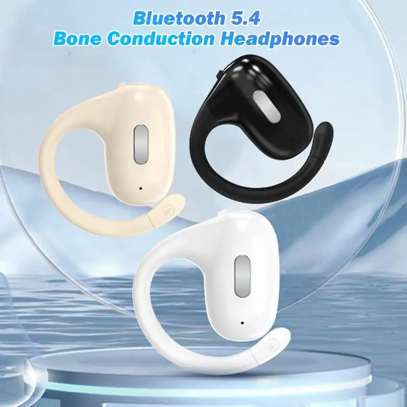 

Bluetooth5.4 Wireless Earbuds With Ear Hooks Bone Conduction Workout Earbuds Ultra-long Battery Life Noise Reduction Earbuds