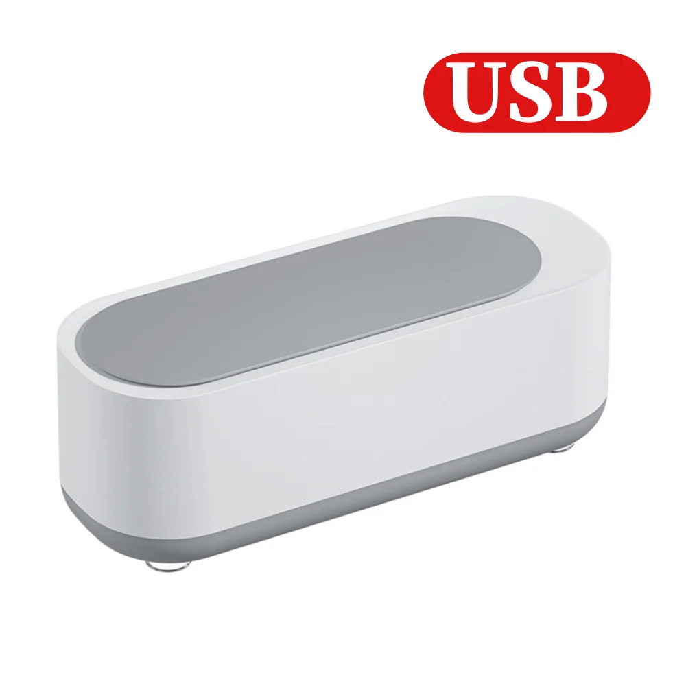 Ultrasonic Silver Gold Cleaner Portable Glasses Cleaner Brush Cleaner Multifunctional USB Rechargeable/Battery for Ring Necklace
