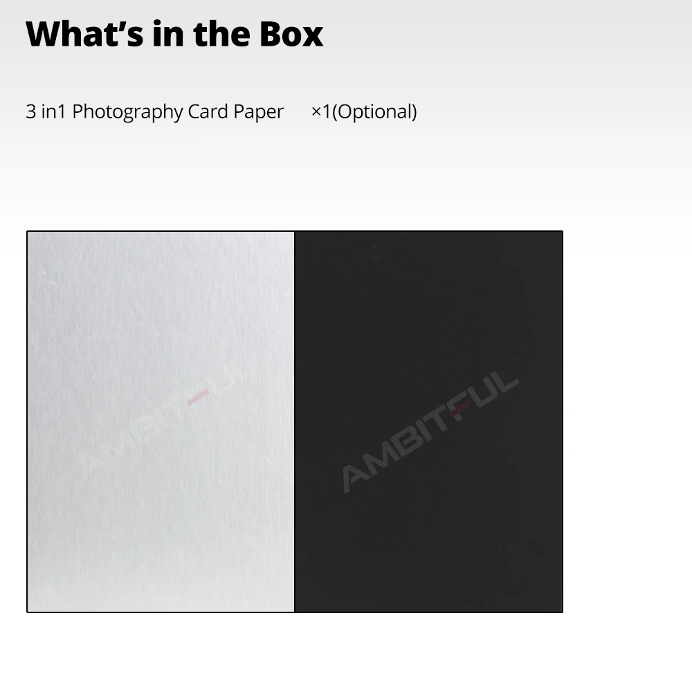 AMBITFUL 21cm * 29cm 29cm*42cm Reflector Black Silver White Gold Background Paper Thick Folding Board for Studio Shooting Props