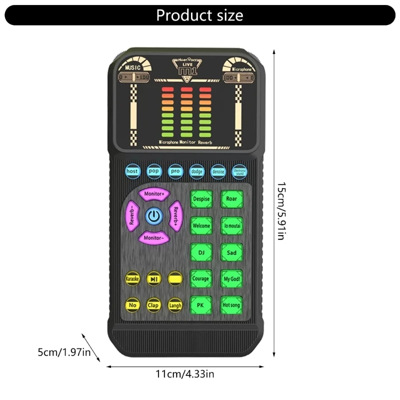 스튜디오 USB 오디오 어댑터 카드는 팟캐스팅 가라오케를 위한 가장 스마트한 소음 감소를 제공합니다.