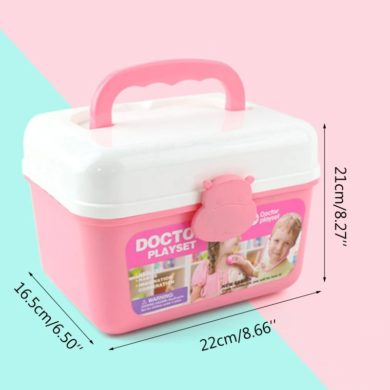 44/42Pcs Electric Doctor Teeth Kits Simulation First-Aid for Case for Children&rsquo;s Role Play Doctor Pretend Toy Pr