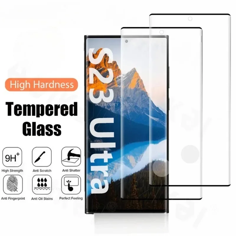 

2Packs Screen Protector Tempered Glass For Samsung S23 Ultra S22 Ultra S21 FE S20 A54 A14 A53 A73 A13 Note20 Screen Protection