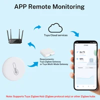1~4pcs Tuya Zigbee 3.0 Temperature Humidity Sensor for Smart Home via SmartLife APP Remote Control Works with Yandex Alexa - Image 2