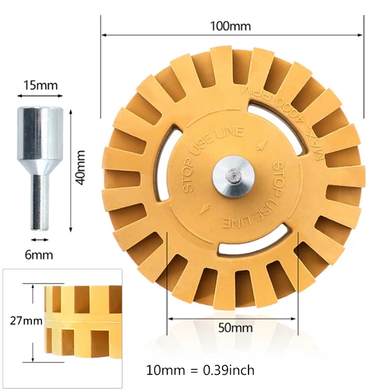 Grinding Wheel Grinder Disc Removal Car Stickers and Tape Polishing