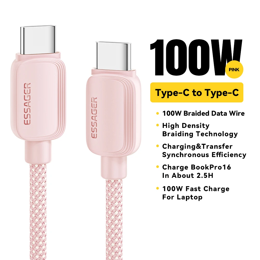 ตัวเลือกสินค้า สายชาร์จ USB-C 100W ชาร์จเร็ว 3M สำหรับ MacBook Pro และอุปกรณ์อื่นๆ