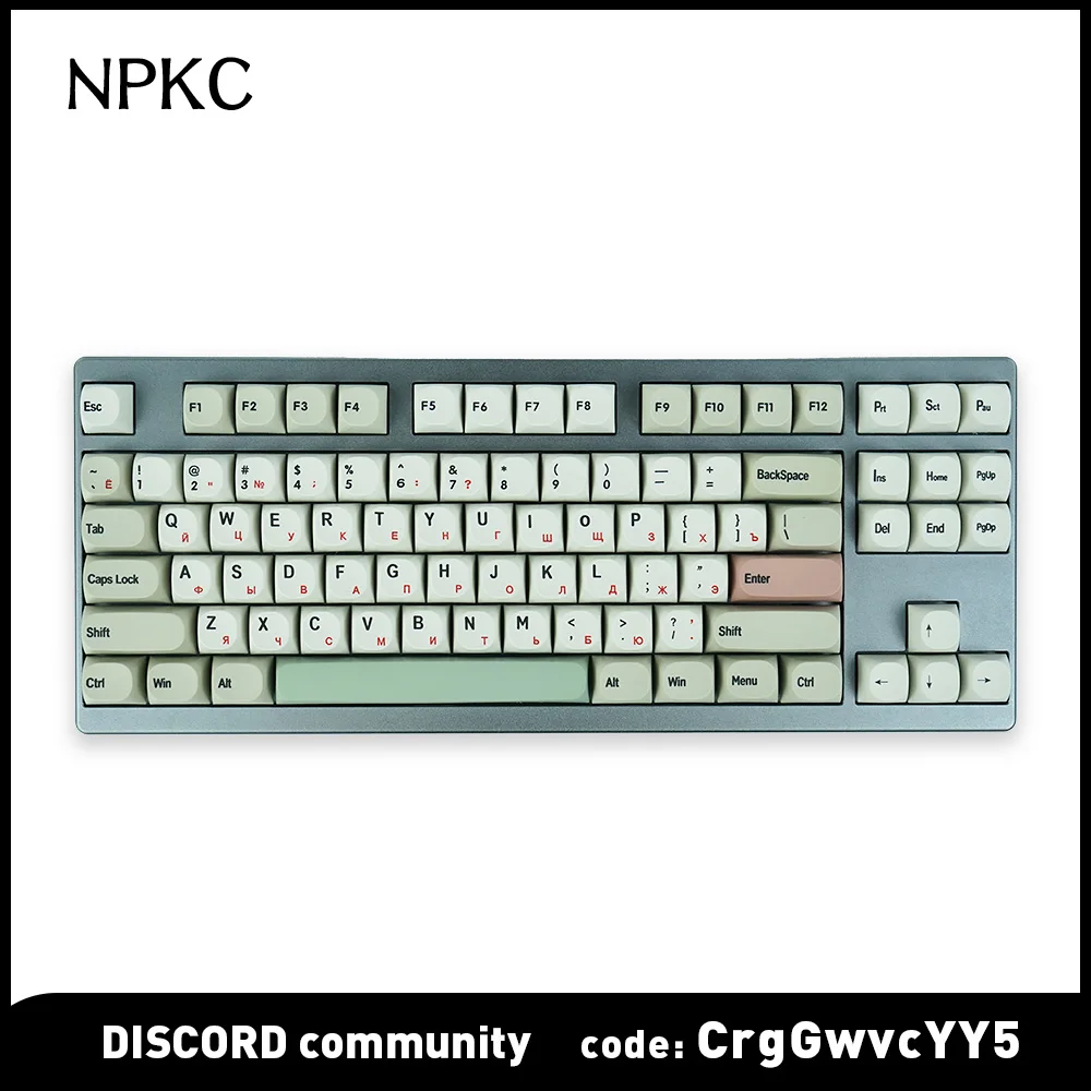  MA Russian keycap thermal sublimation printing retro 9009 color PBT material for mx mechanical keyboard 108 keys 