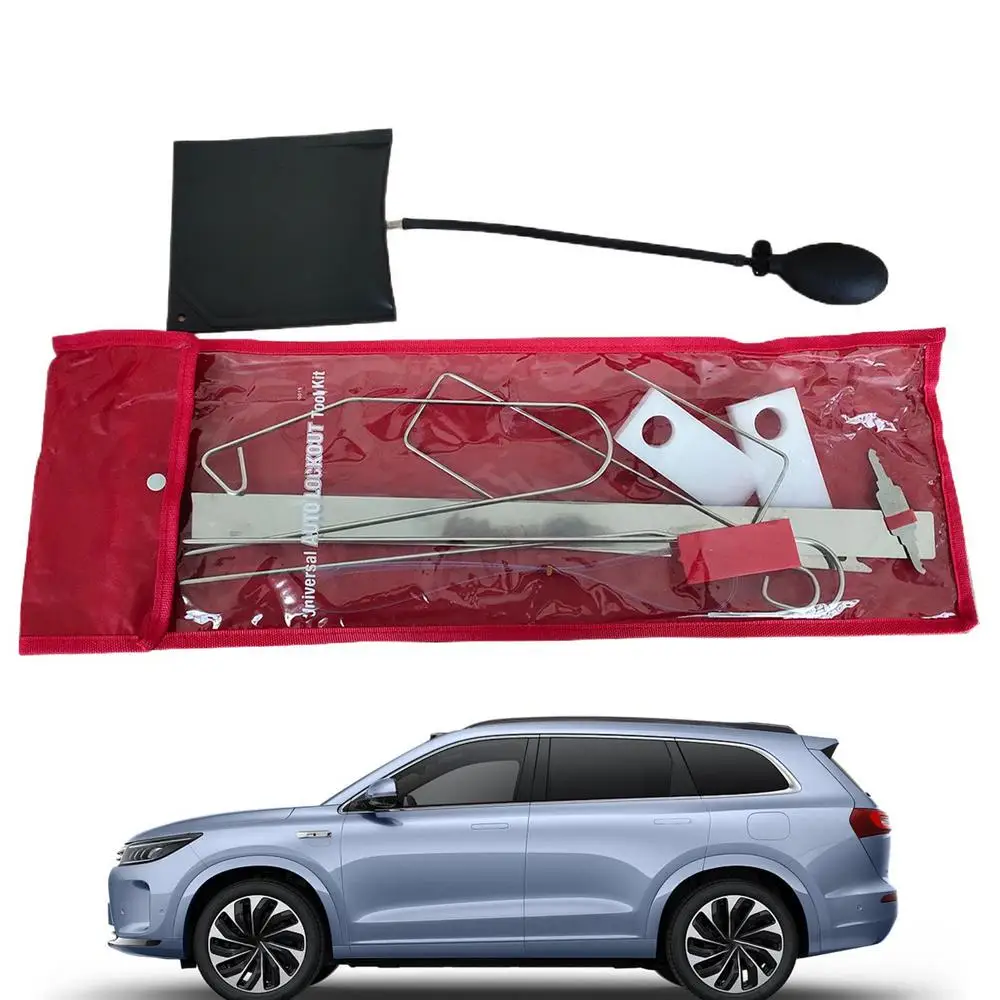 Pry Tools Automotive Urgent Repair Kit Pry Bar 12X Heavy Duty Door Panel Removal Hand Tools Escape Door Window Breaker Car
