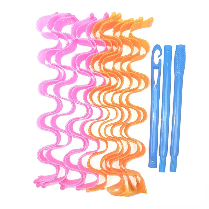 Hair Curling Tools 12Pcs Set Magic Hair Curler Heatless Hair Rollers Wave Formers Hairstyle Roller Sticks for Women